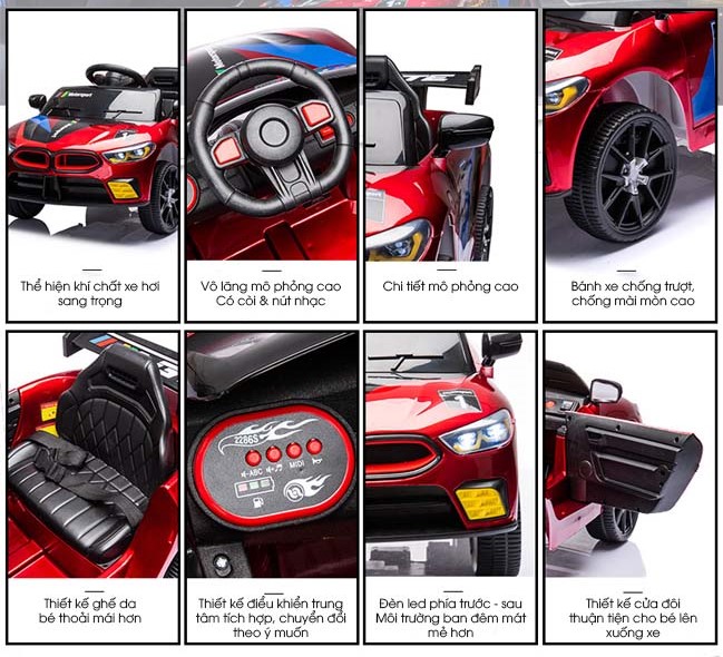 Ưu điểm và tính năng của xe ô tô điện trẻ em BMW M8