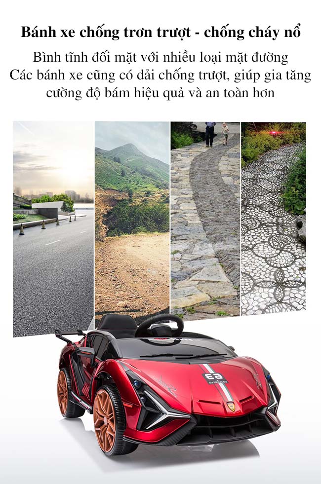 Bánh xe thiết kế chống trơn trượt, chống cháy nổ