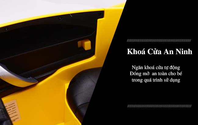 Xe thiết kế cửa mở cắt kéo, có nút khóa an toàn