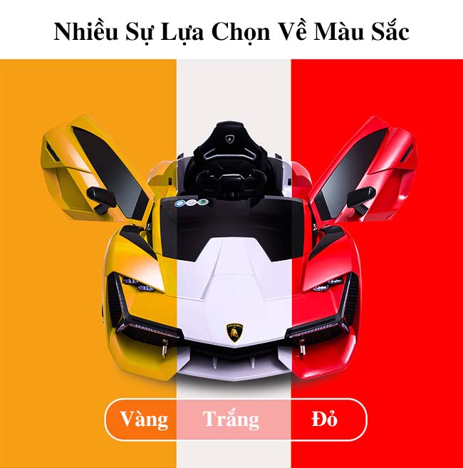 Xe ô tô điện trẻ em Lamborghini NEL-603 có 3 màu sắc phù hợp với sở thích của từng bé