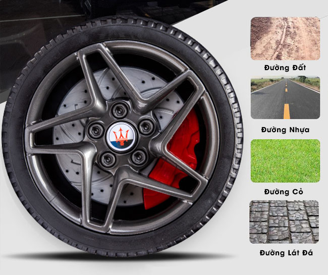 Bánh xe được thiết kế lớn giúp trẻ có thể sử dụng trên mọi cung đường mà vẫn luôn đảm bảo hoạt động tốt và an toàn